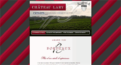 Desktop Screenshot of chateau-lary.com