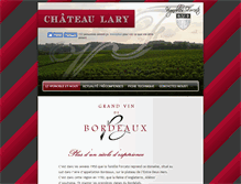 Tablet Screenshot of chateau-lary.com